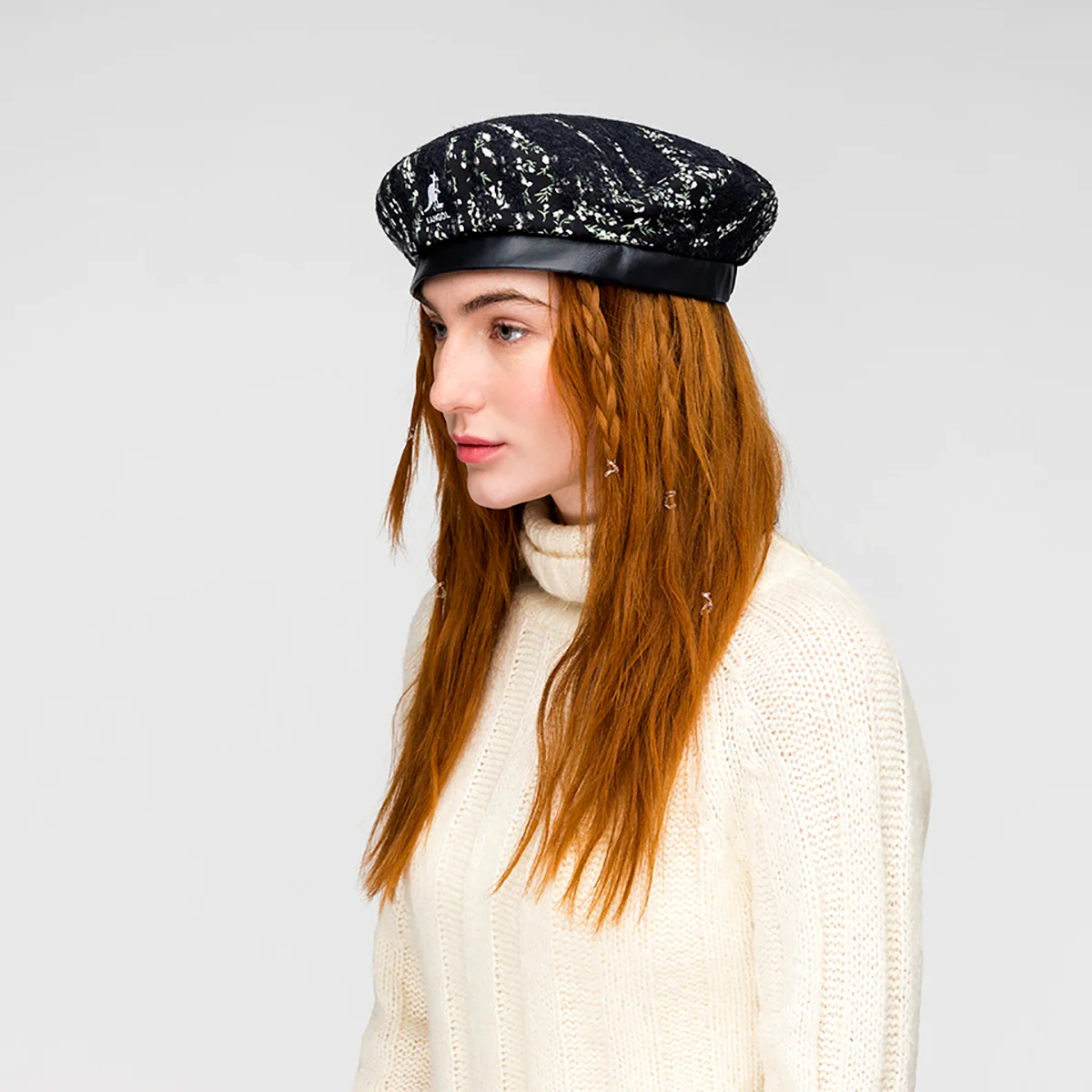 Needlepunch Floral Beret