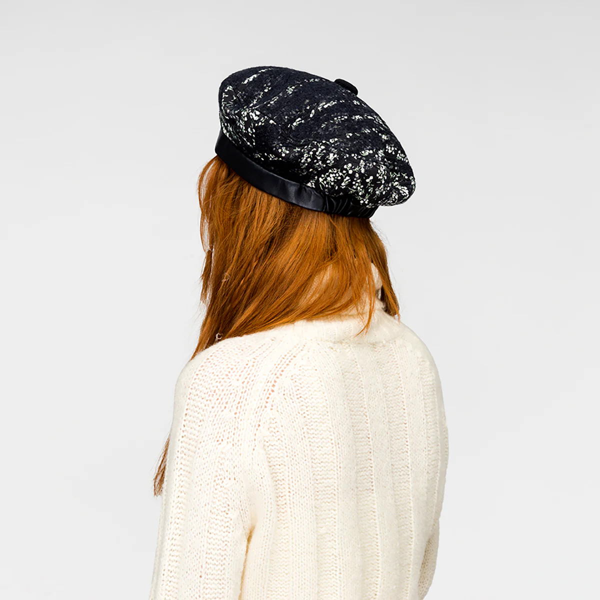 Needlepunch Floral Beret