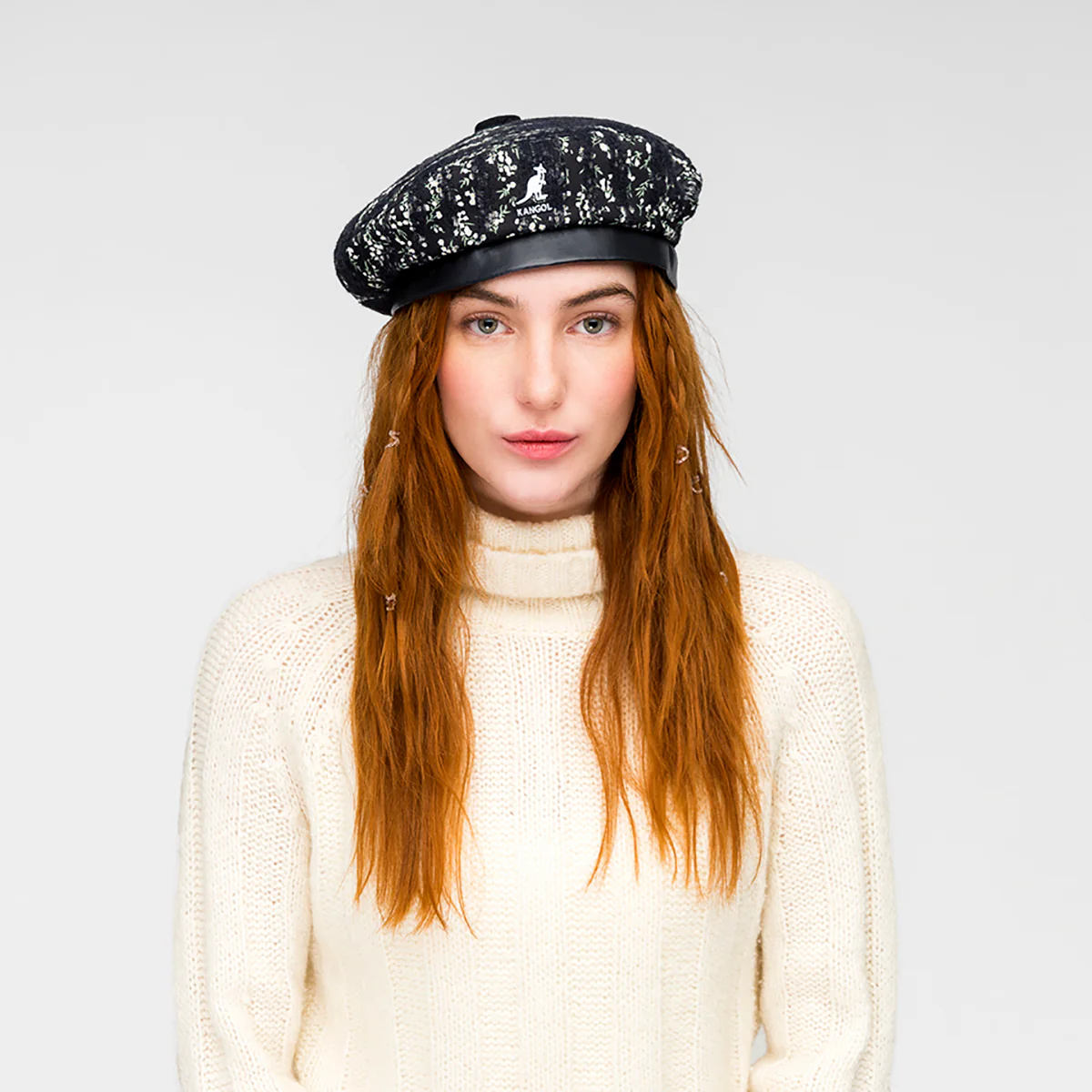 Needlepunch Floral Beret