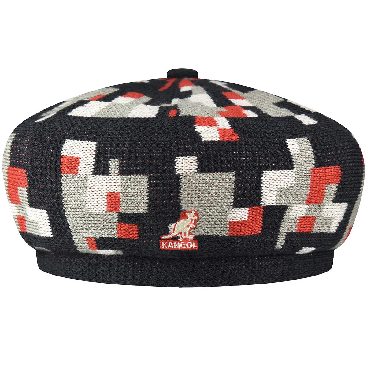 Pixelated Plaid Beret