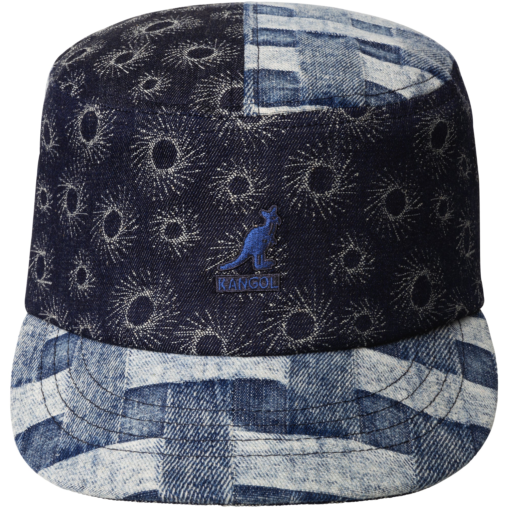 Denim Mashup Army Cap