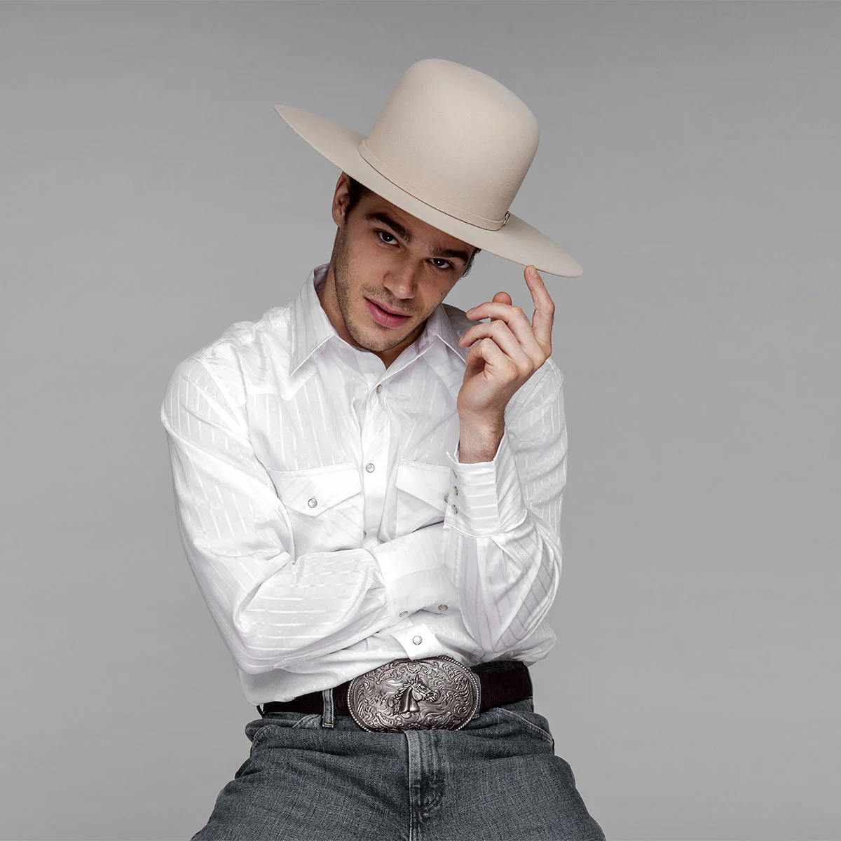 11575-pro-5x-open-cowboy-western-hat-41.webp Pro 5X Open Cowboy Western Hat
