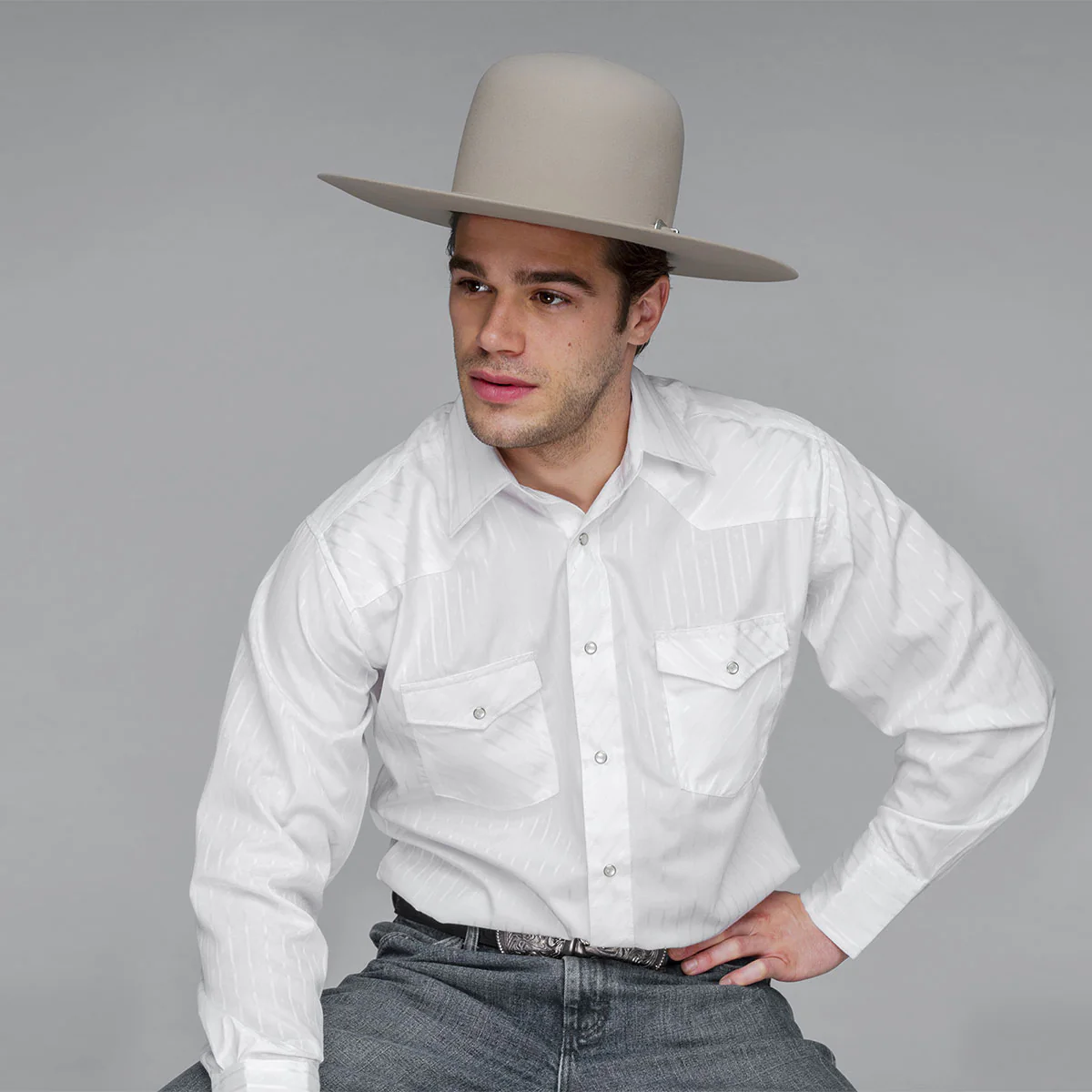 11575-pro-5x-open-cowboy-western-hat-42.webp Pro 5X Open Cowboy Western Hat