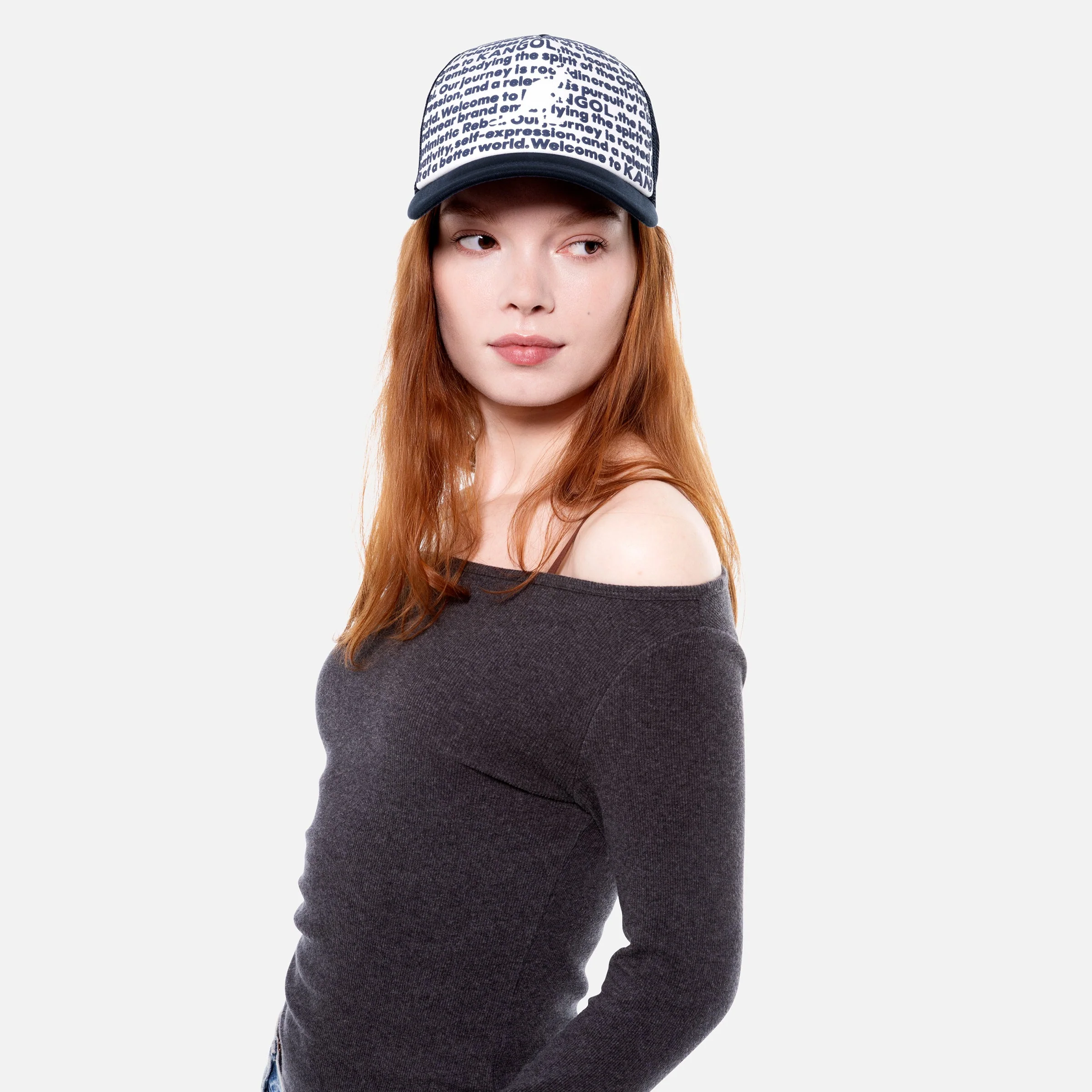Fine Print Trucker Cap
