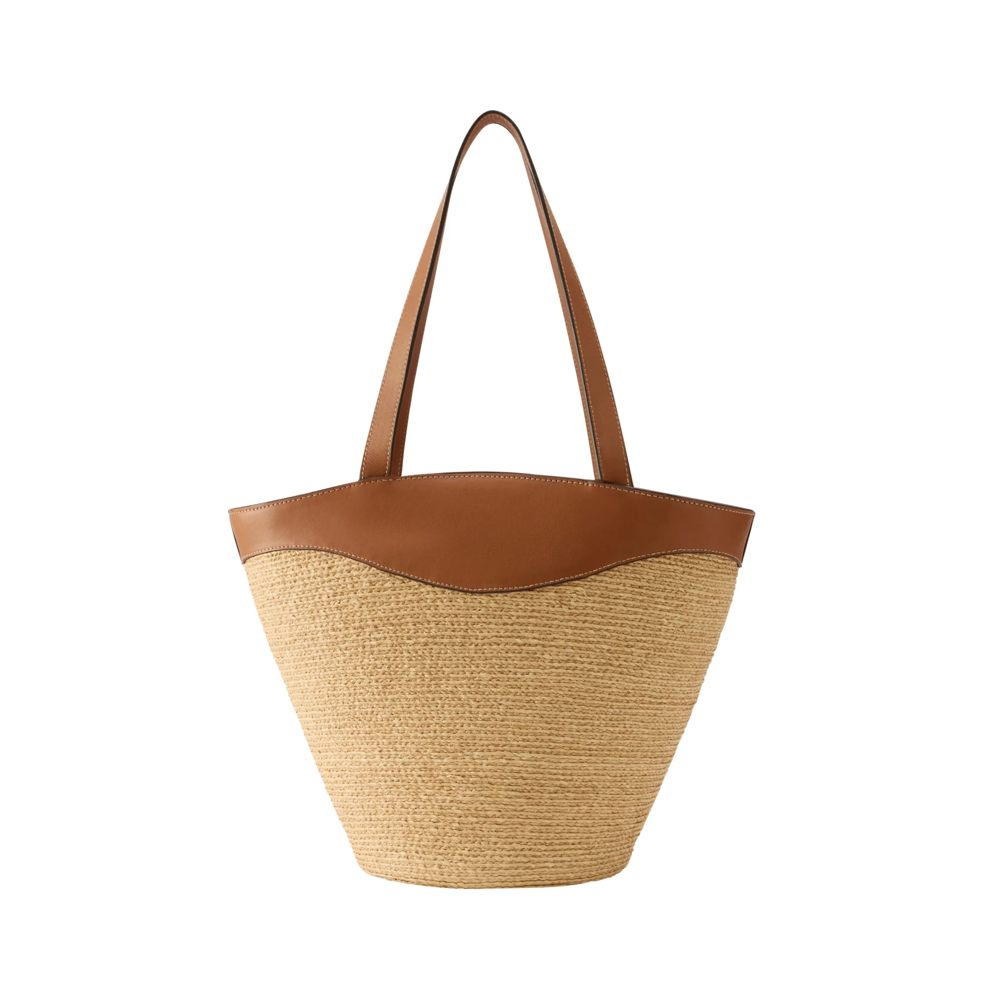 Nadee Raffia Braid Tote
