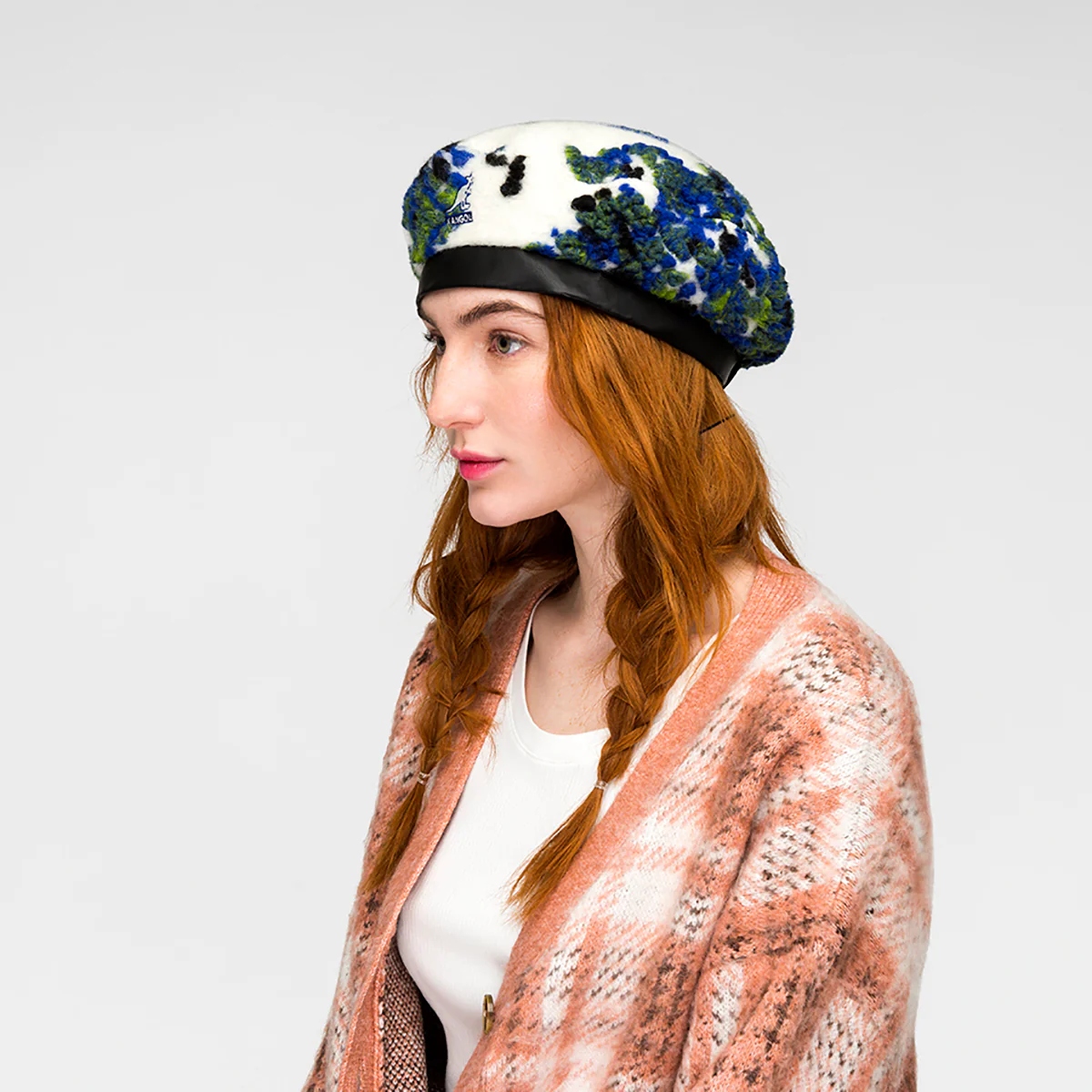 Wooly Floral Beret