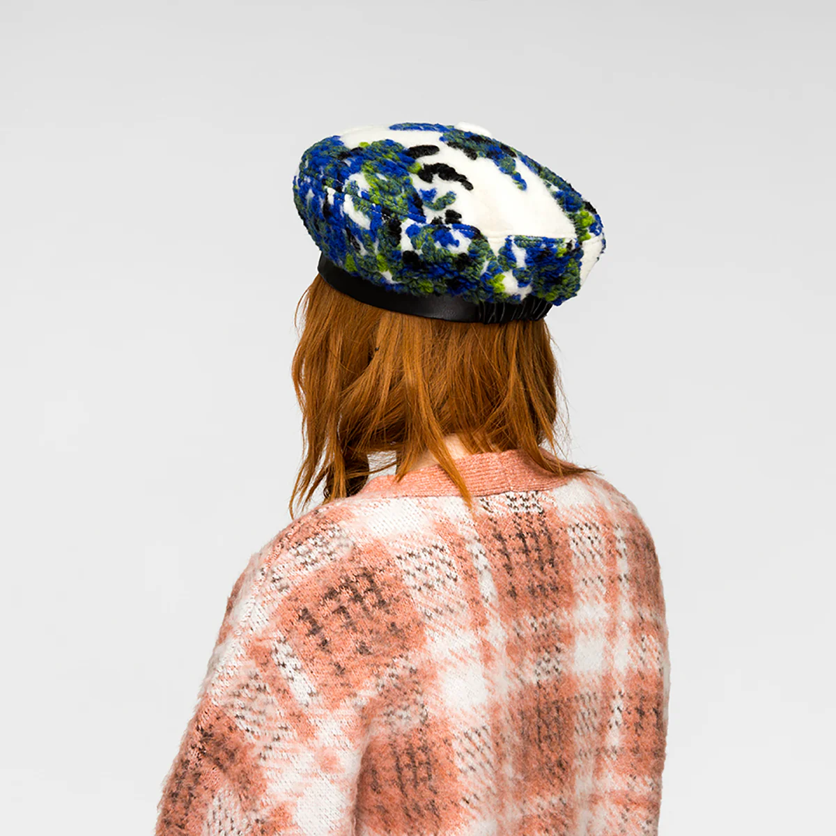 Wooly Floral Beret
