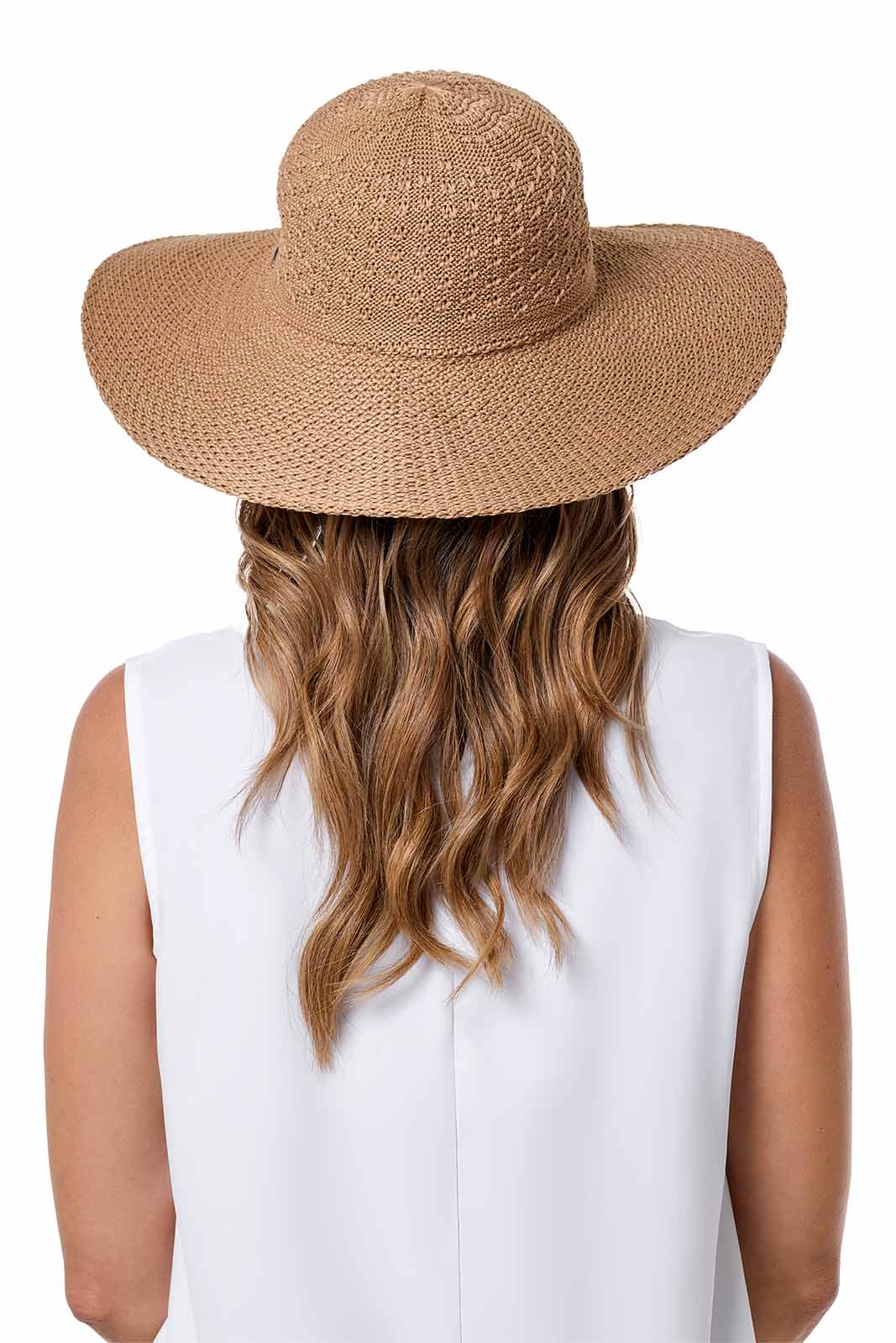 1751-perla-packable-wide-brim-hat-tan-4.jpg Perla Packable Wide Brim Hat | Tan