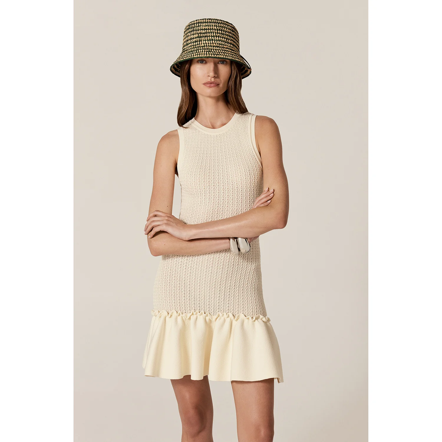 Shashika Raffia Crochet Bucket