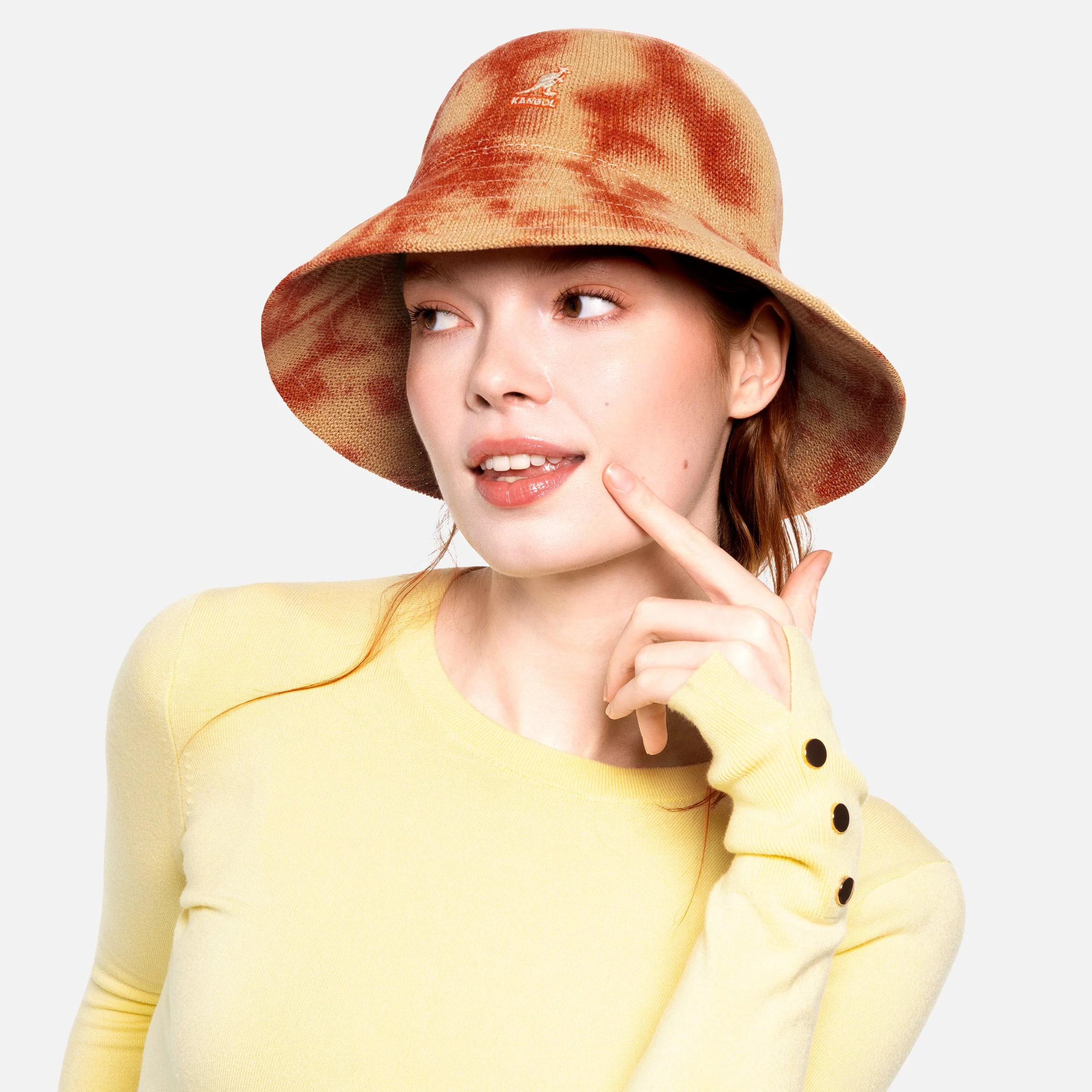 Tie Dye Knit Sun Hat