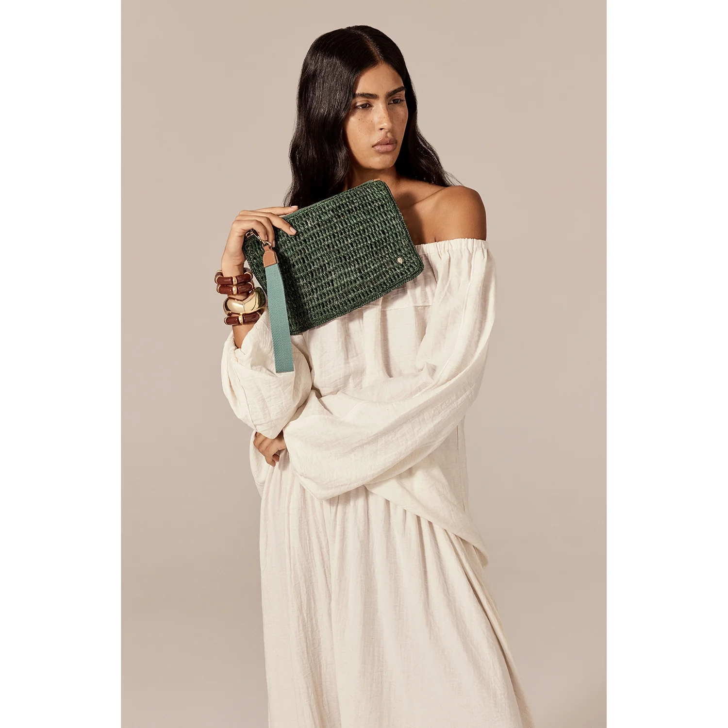 Dayani Raffia Crochet Pouch