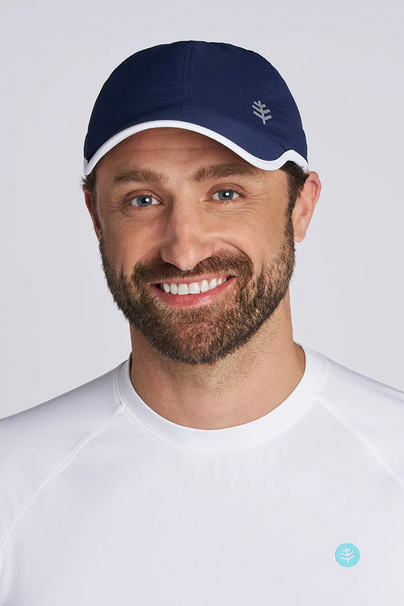 Unisex Lenny Adjustable Sports Cap | Navy/White