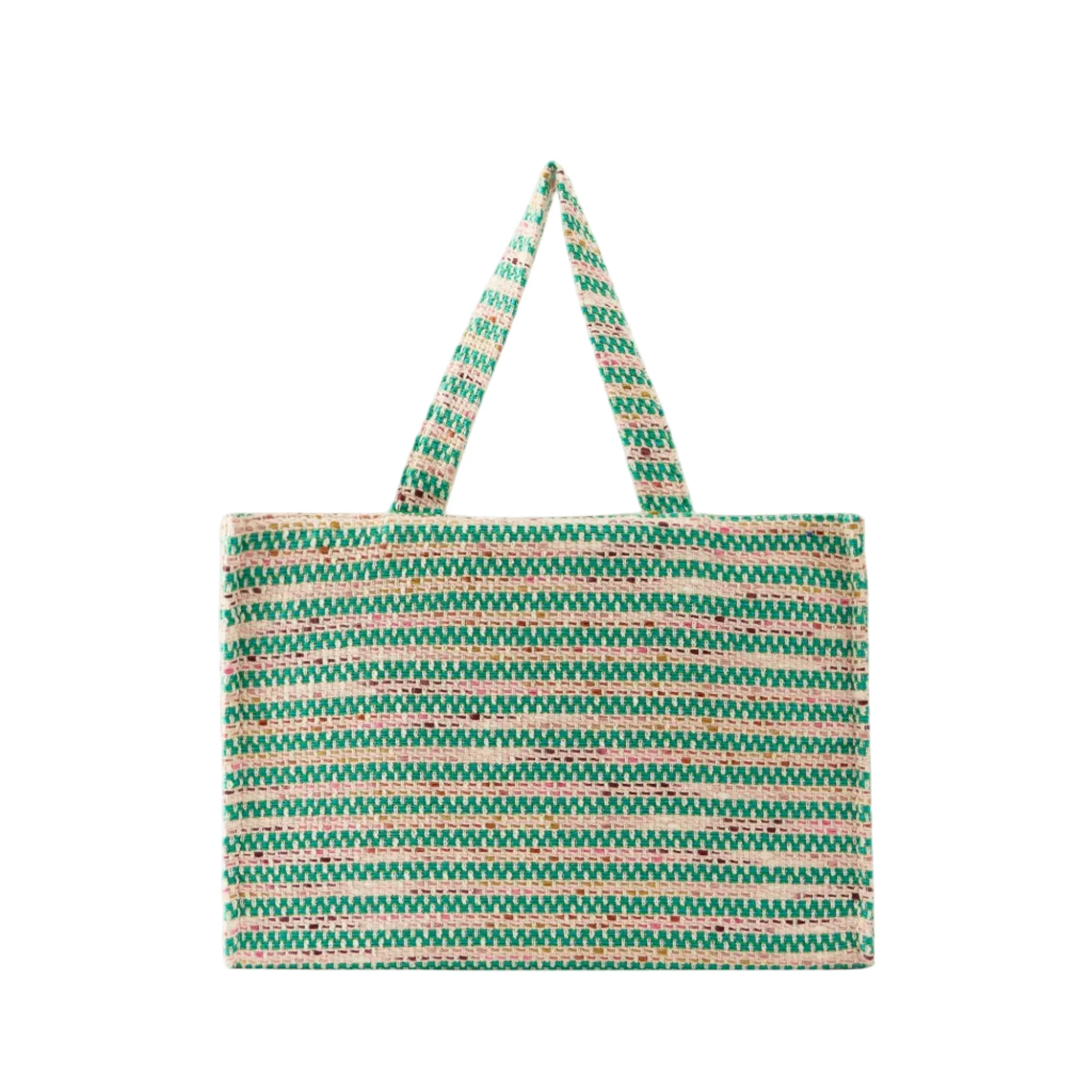 Anika Boucle Stripe Tote