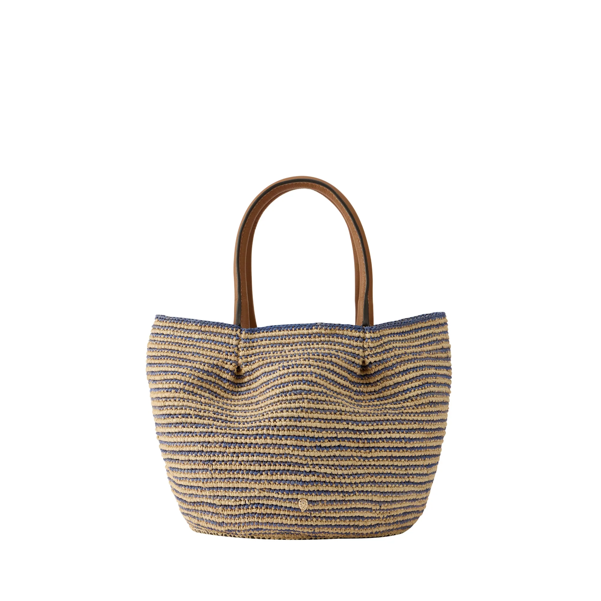 Lalith Raffia Stripe Basket