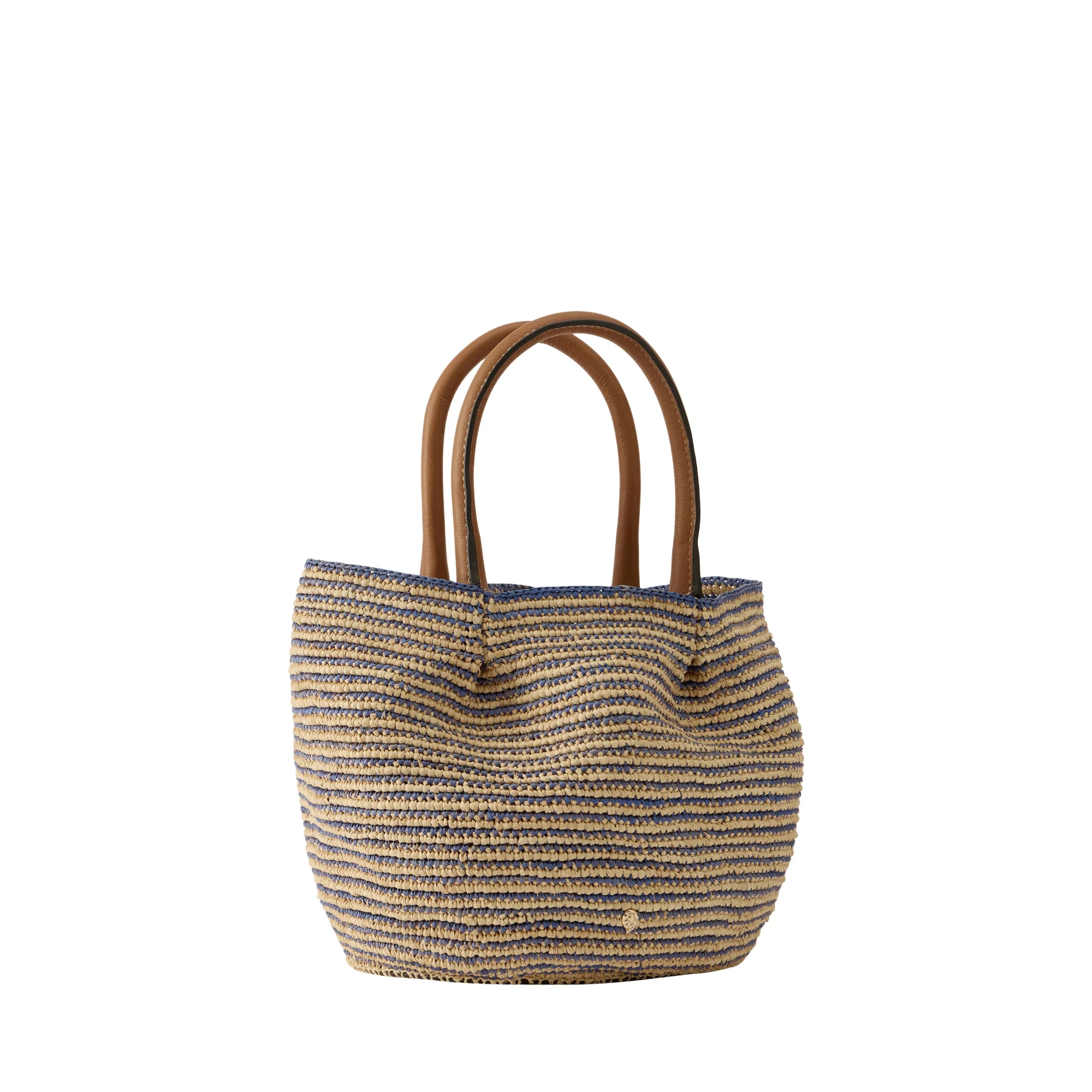 Lalith Raffia Stripe Basket