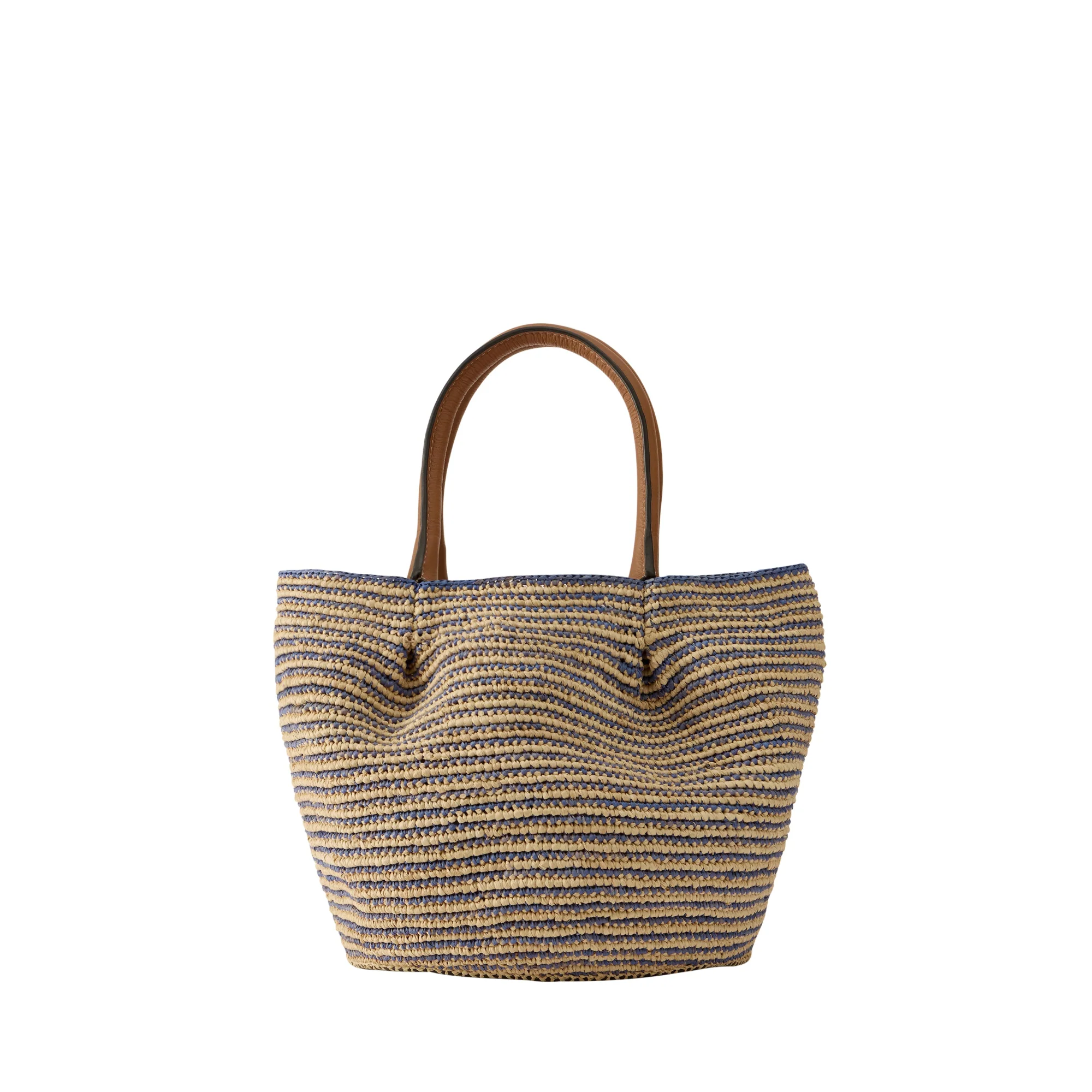 Lalith Raffia Stripe Basket