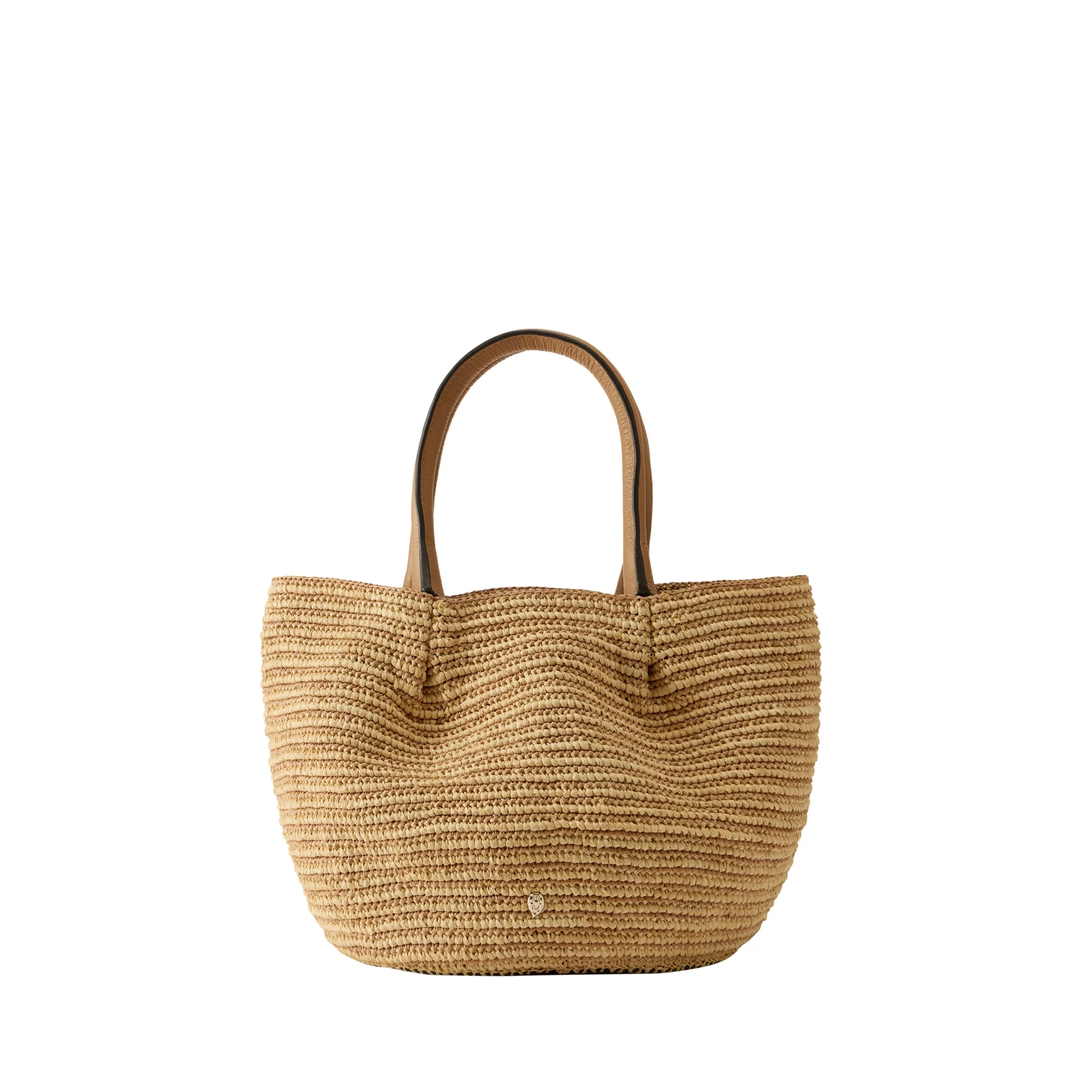 Lalith Raffia Stripe Basket
