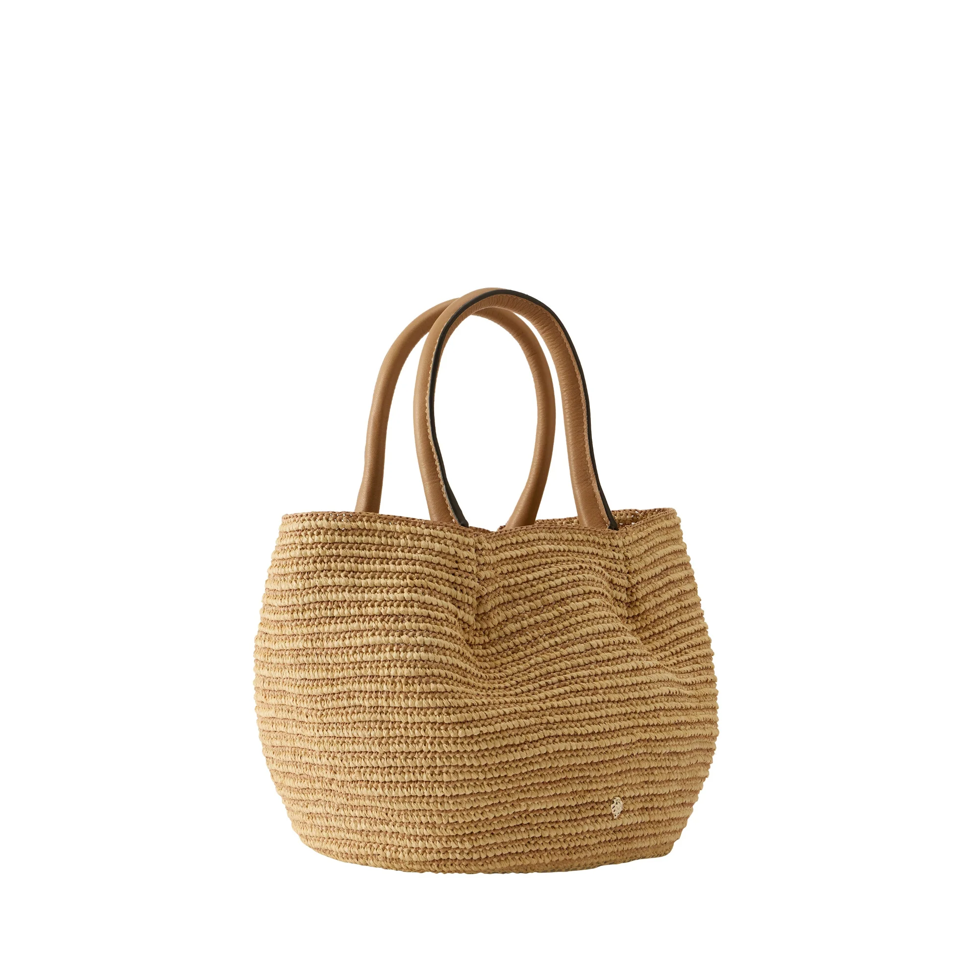 Lalith Raffia Stripe Basket