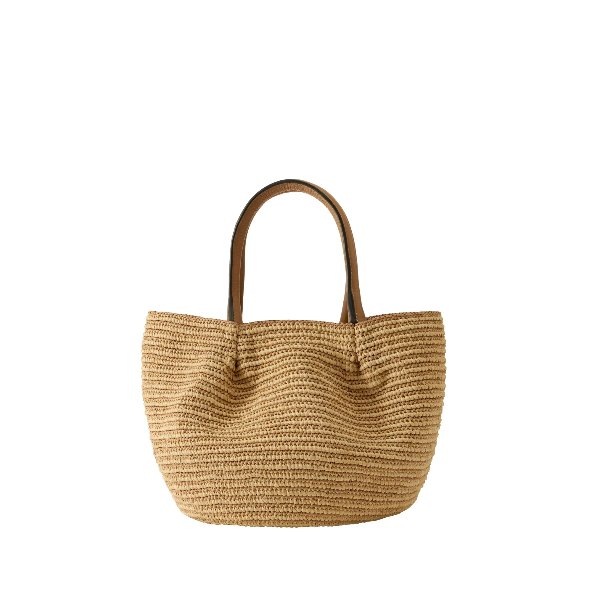 Lalith Raffia Stripe Basket