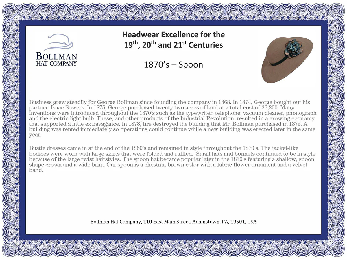 1870s Bollman Heritage Collection Spoon