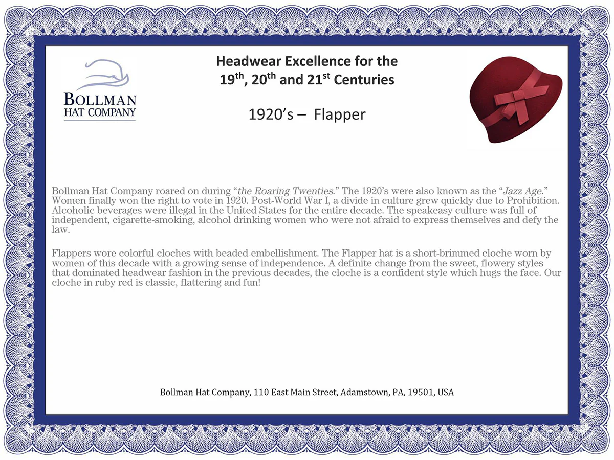 1920s Bollman Heritage Collection Flapper