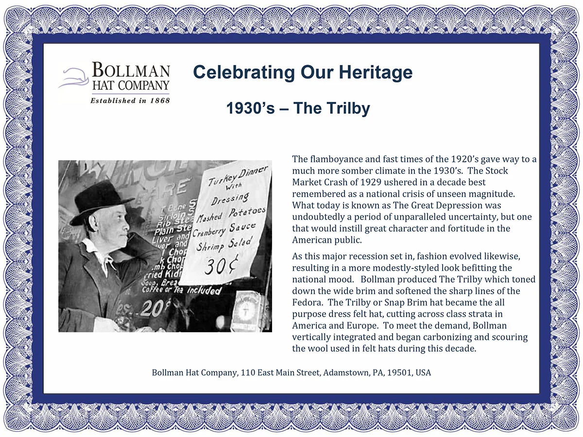 3063-1930s-bollman-heritage-collection-trilby-7.webp 1930s Bollman Heritage Collection Trilby