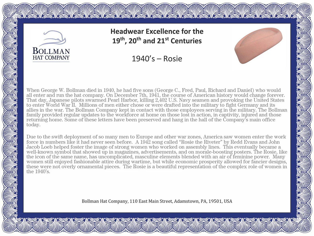 1940s Bollman Heritage Collection Rosie