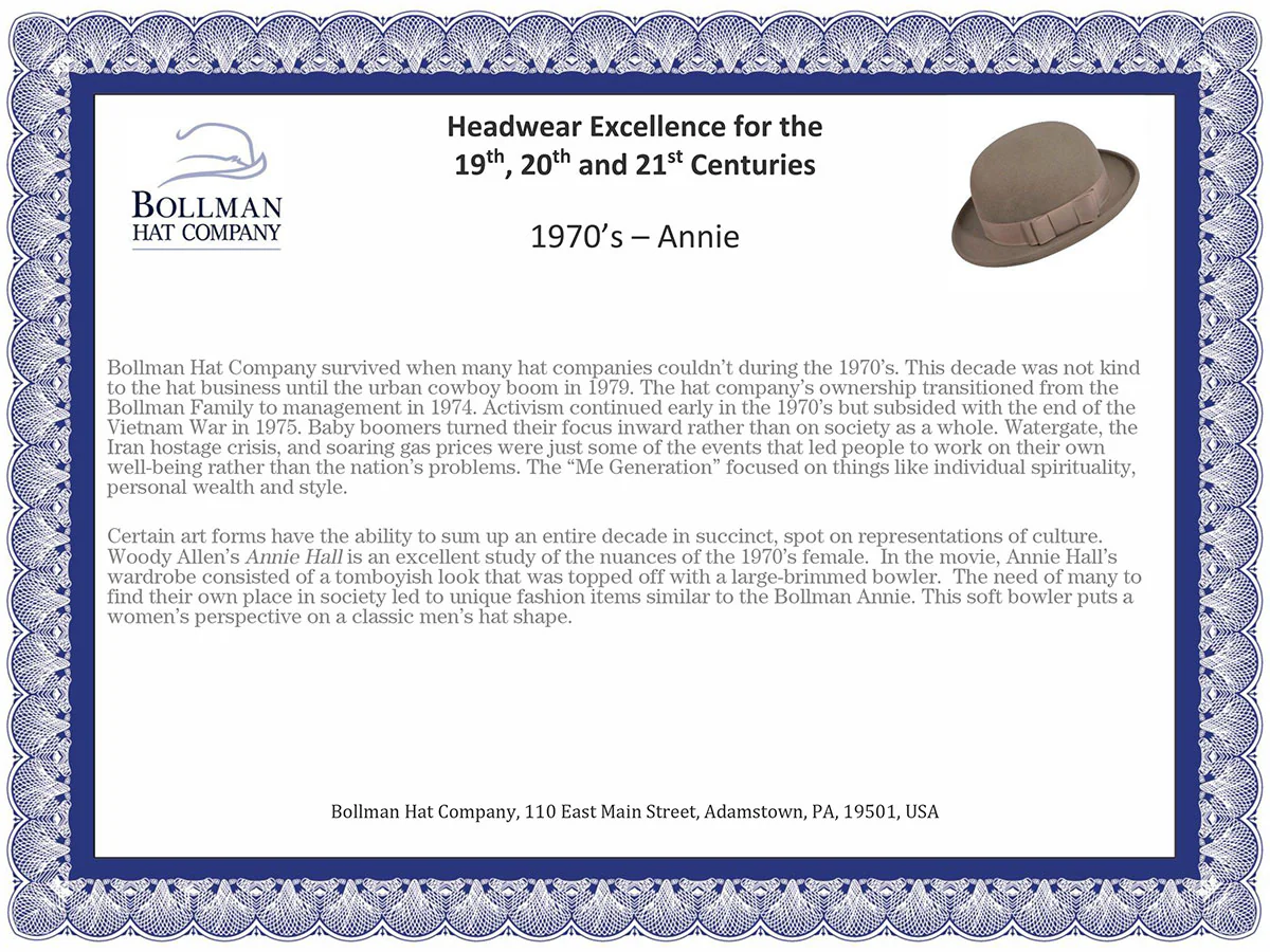 1970s Bollman Heritage Collection Annie