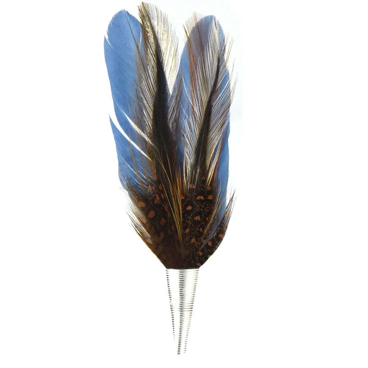 Blue & Grey Feather
