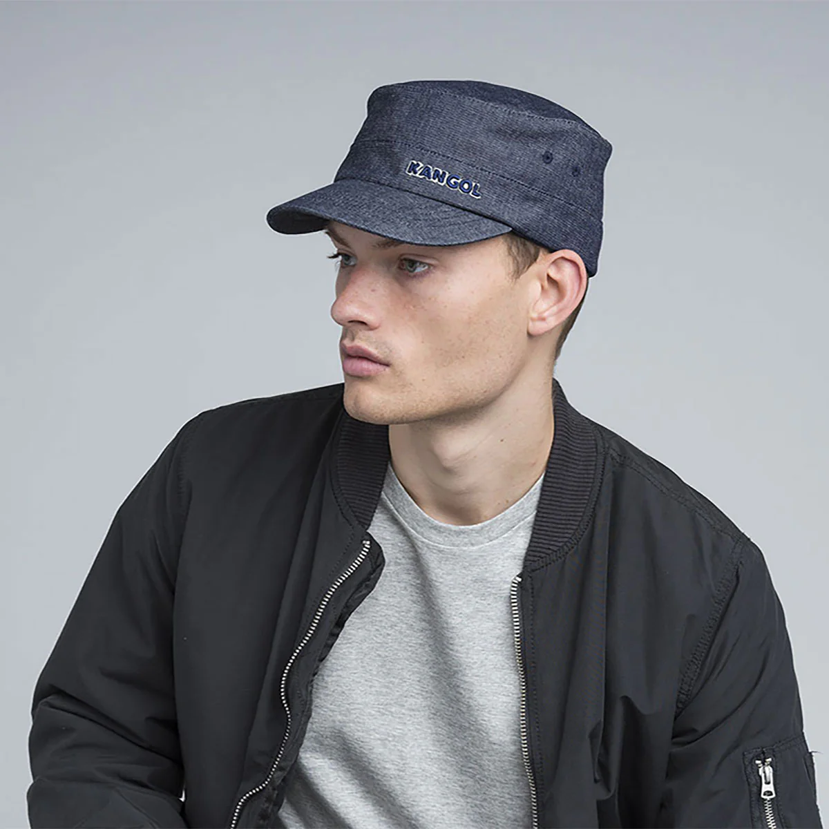 Denim Flexfit Army Cap