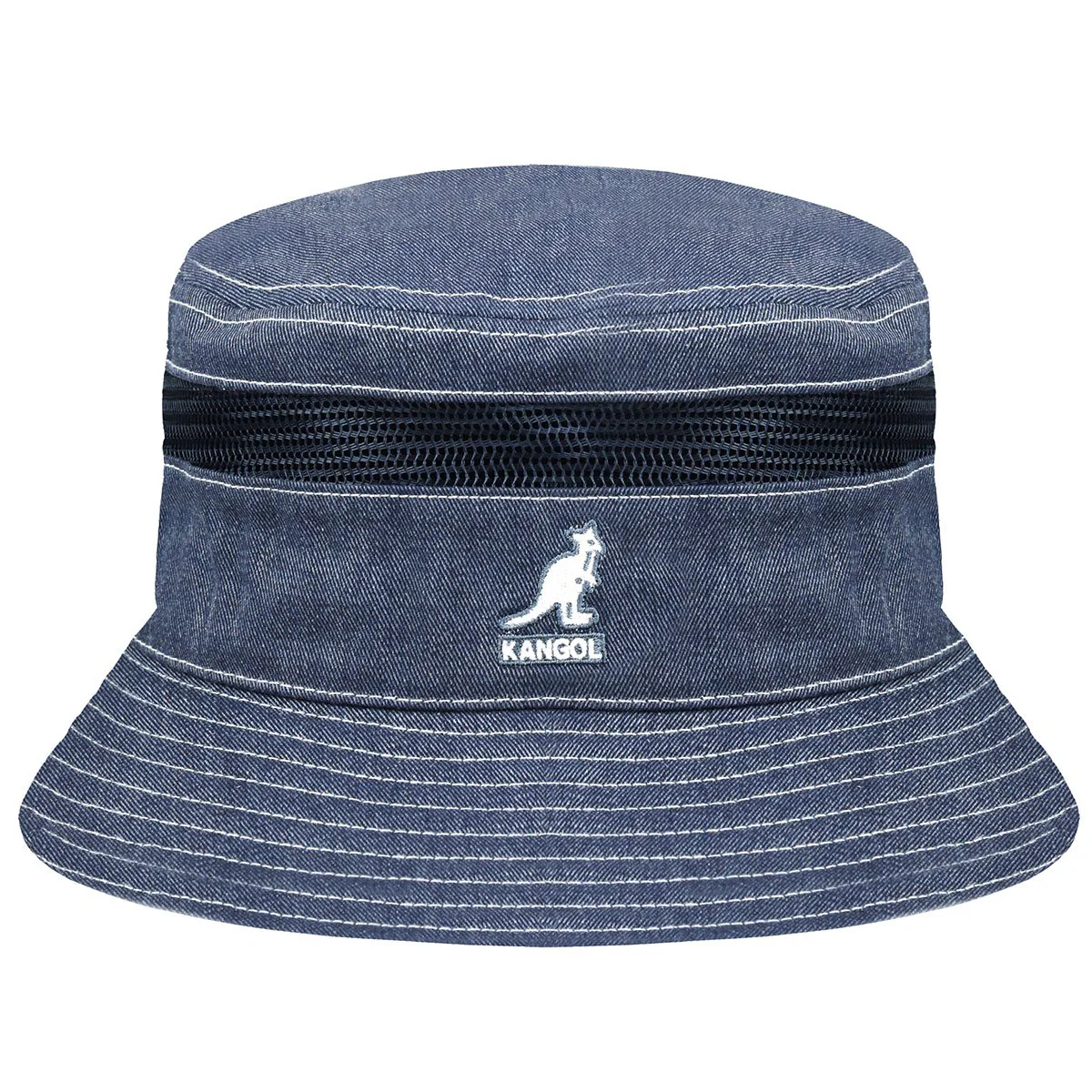 Distressed Cotton Mesh Bucket