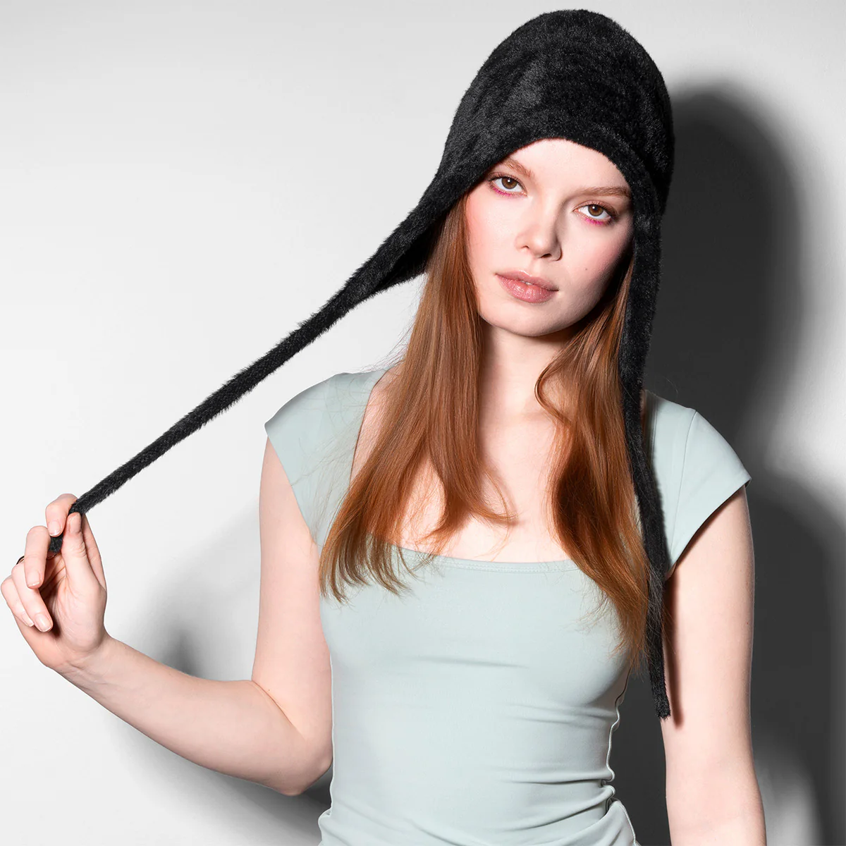 Faux Fur Knit Bonnet