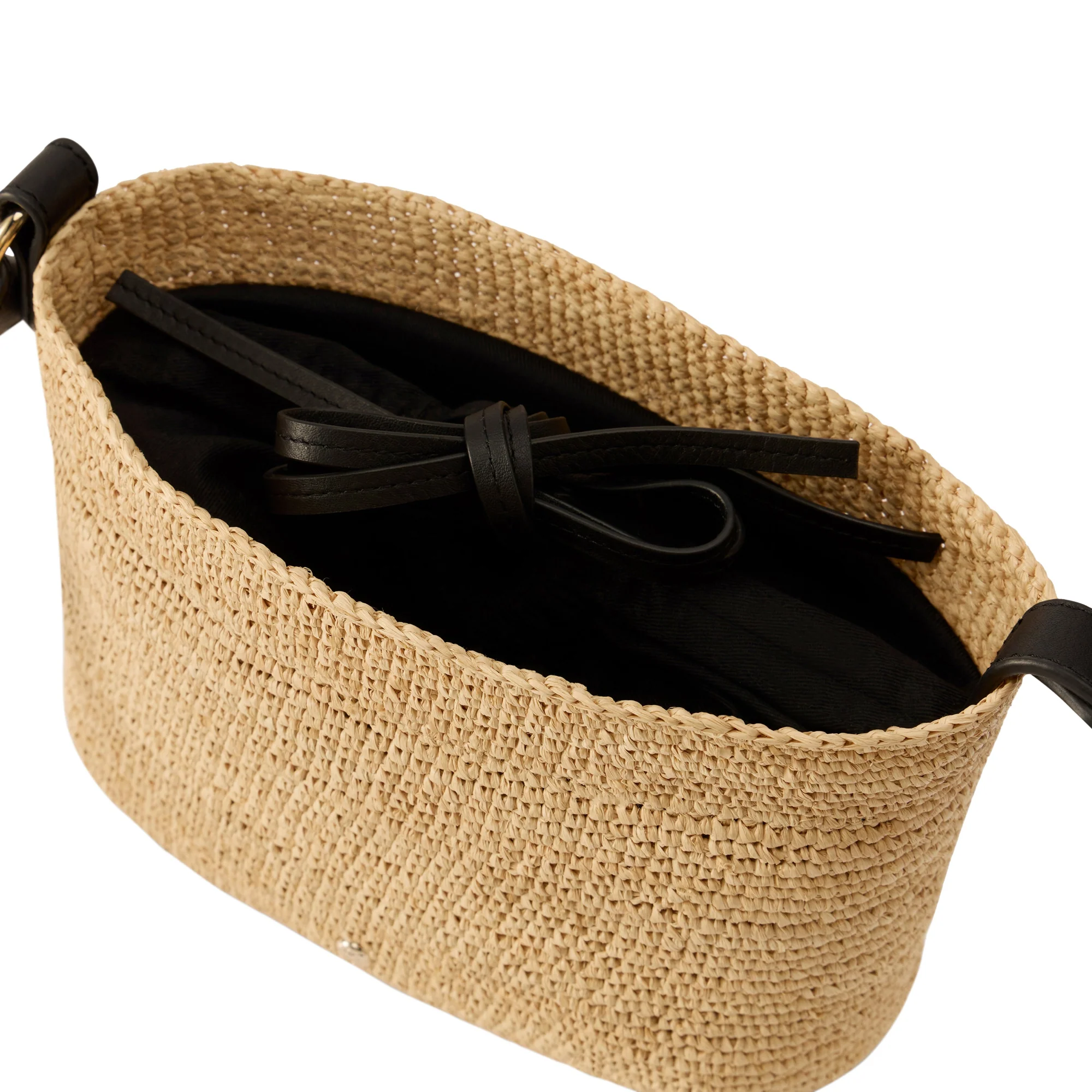 Nalin Raffia Crochet Crossbody