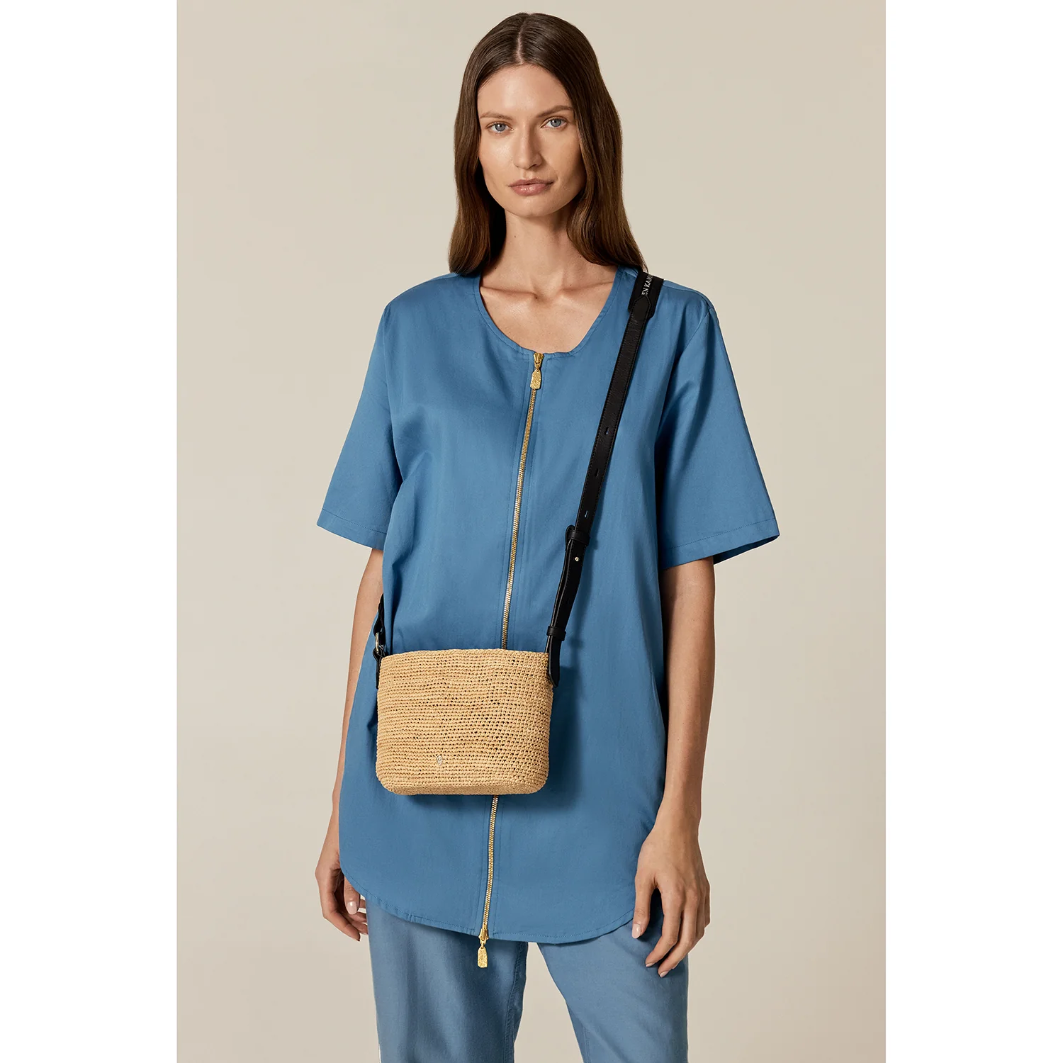 Nalin Raffia Crochet Crossbody