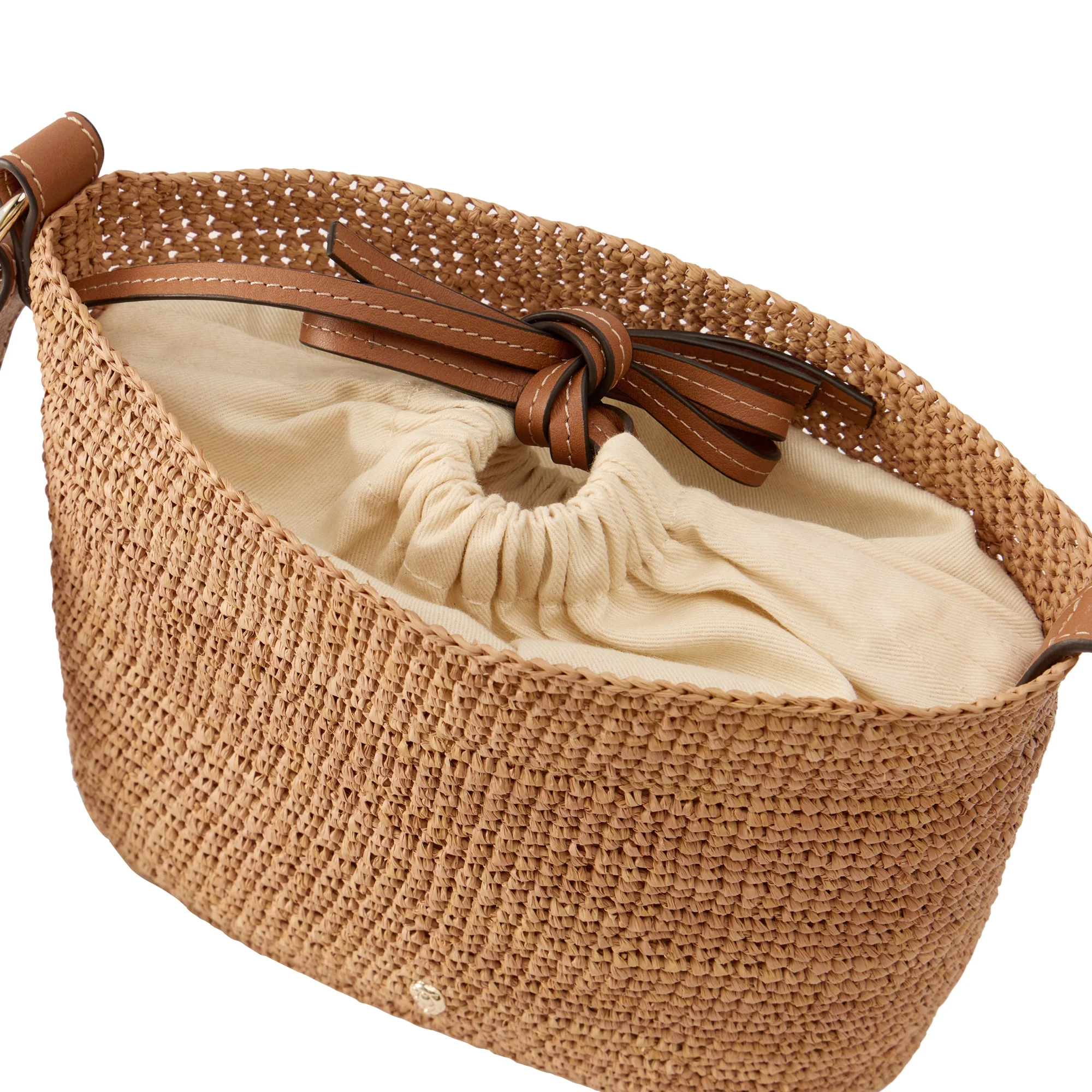 Nalin Raffia Crochet Crossbody