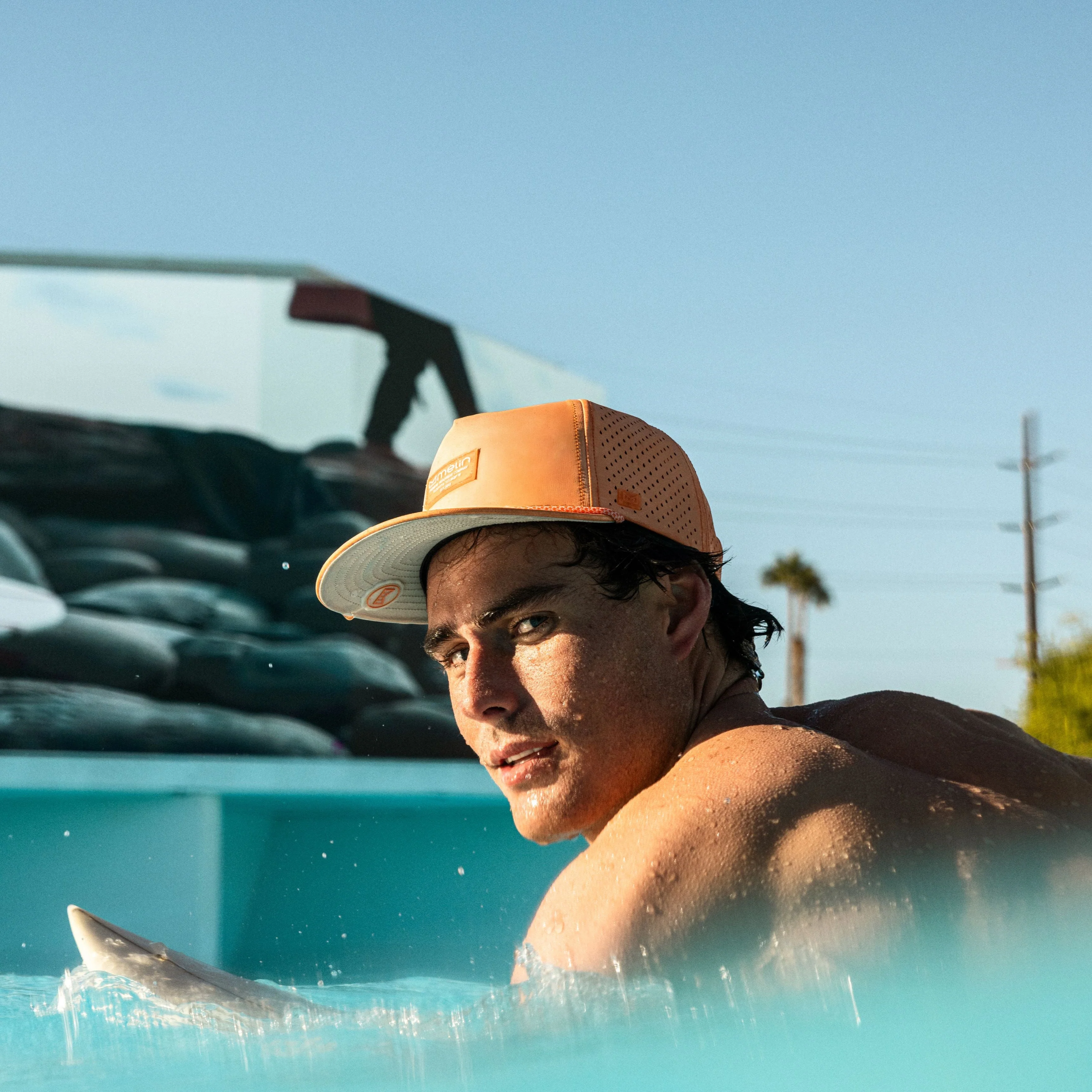 Hydro Coronado Brick Baseball Cap - Cantaloupe Cooler