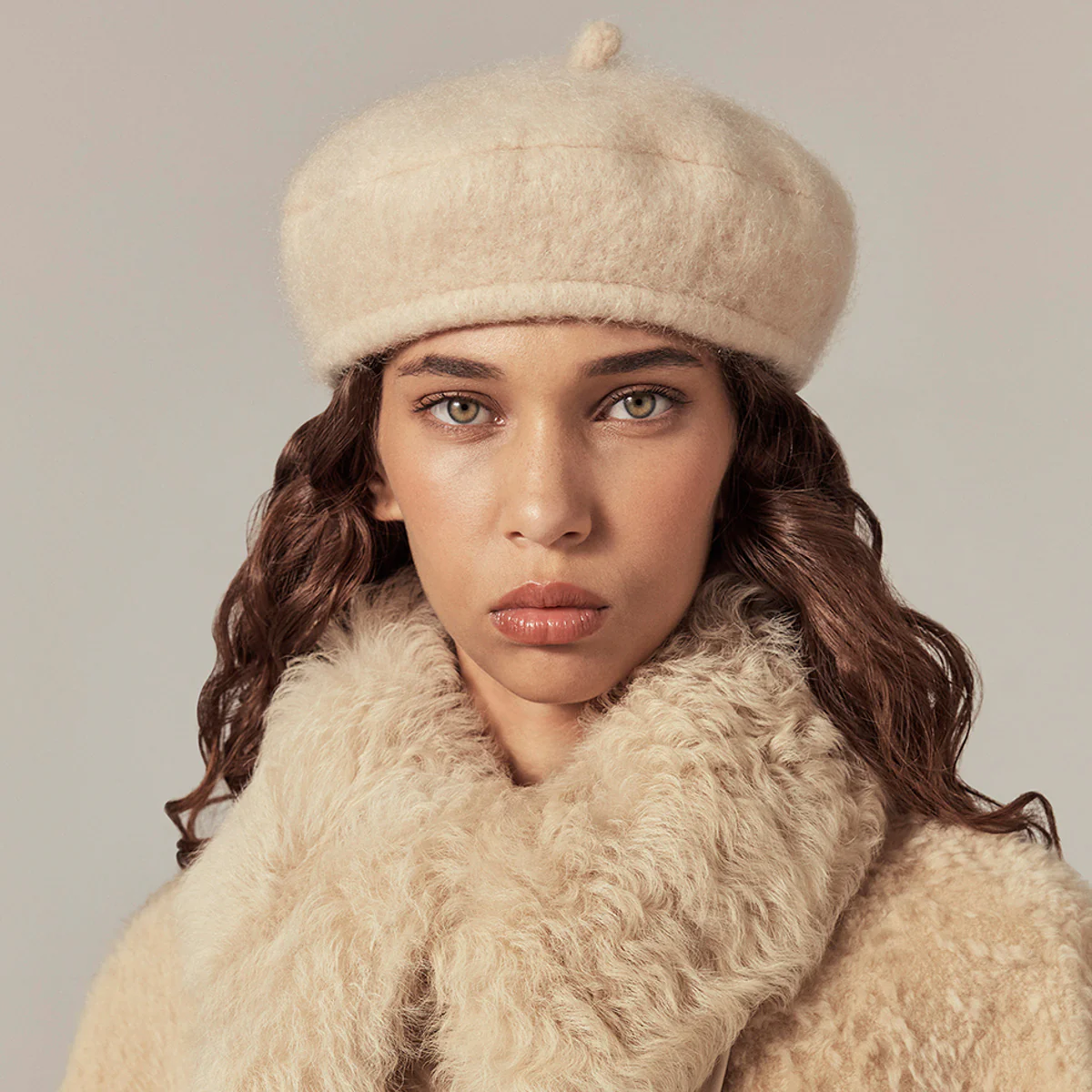 Louella Mohair Blend Beret